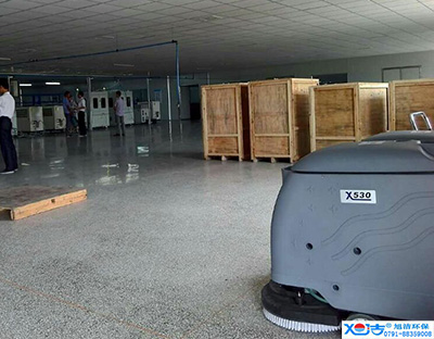 旭潔洗地機在手，車間廠房地面清潔我有